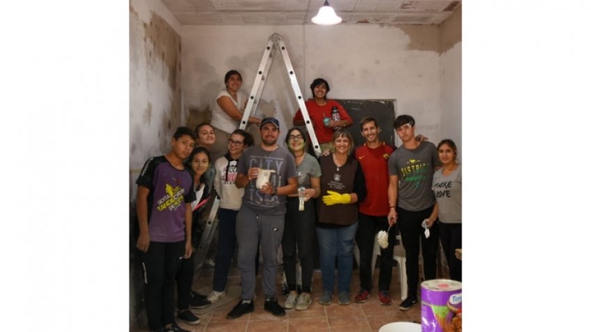 Desde la Parroquia del Carmen trabajaron en reacondicionar el Calvario